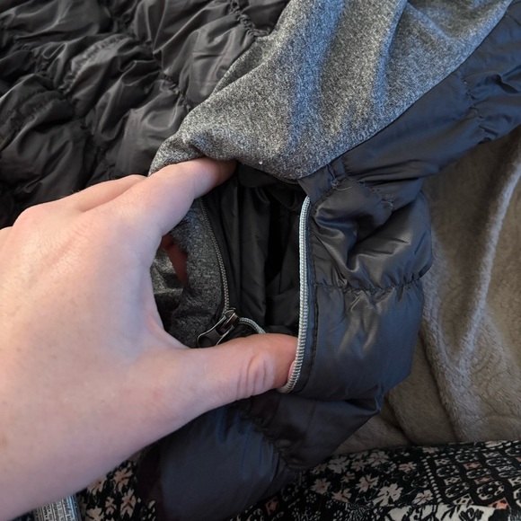 Tangerine Dark Gray and Silver Puffer Vest Full Zip - Picture 8 of 10